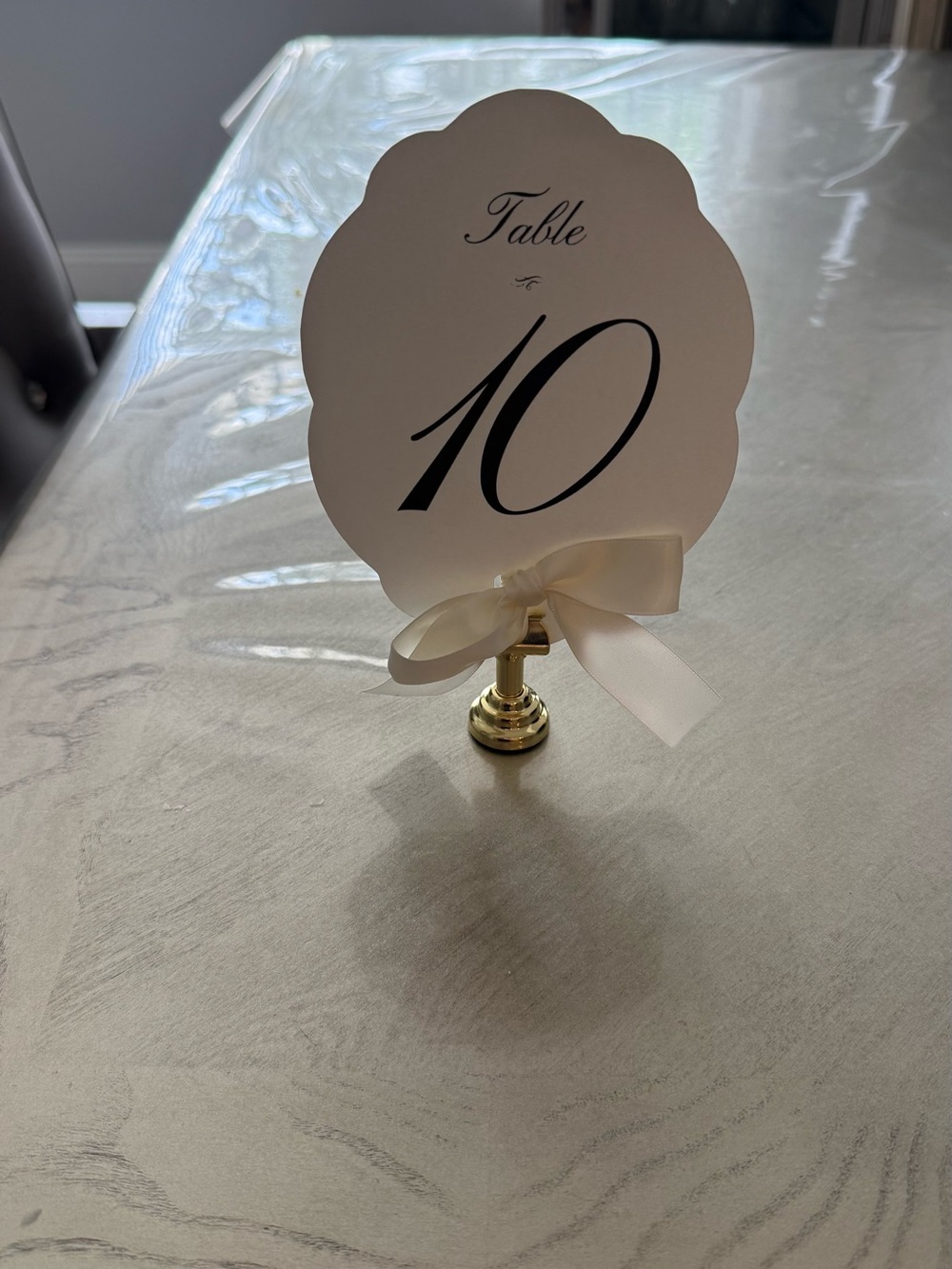 Event table numbers 1-10